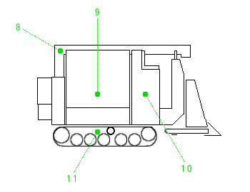 コンバイン右側