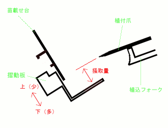 掻取量（苗取り量）